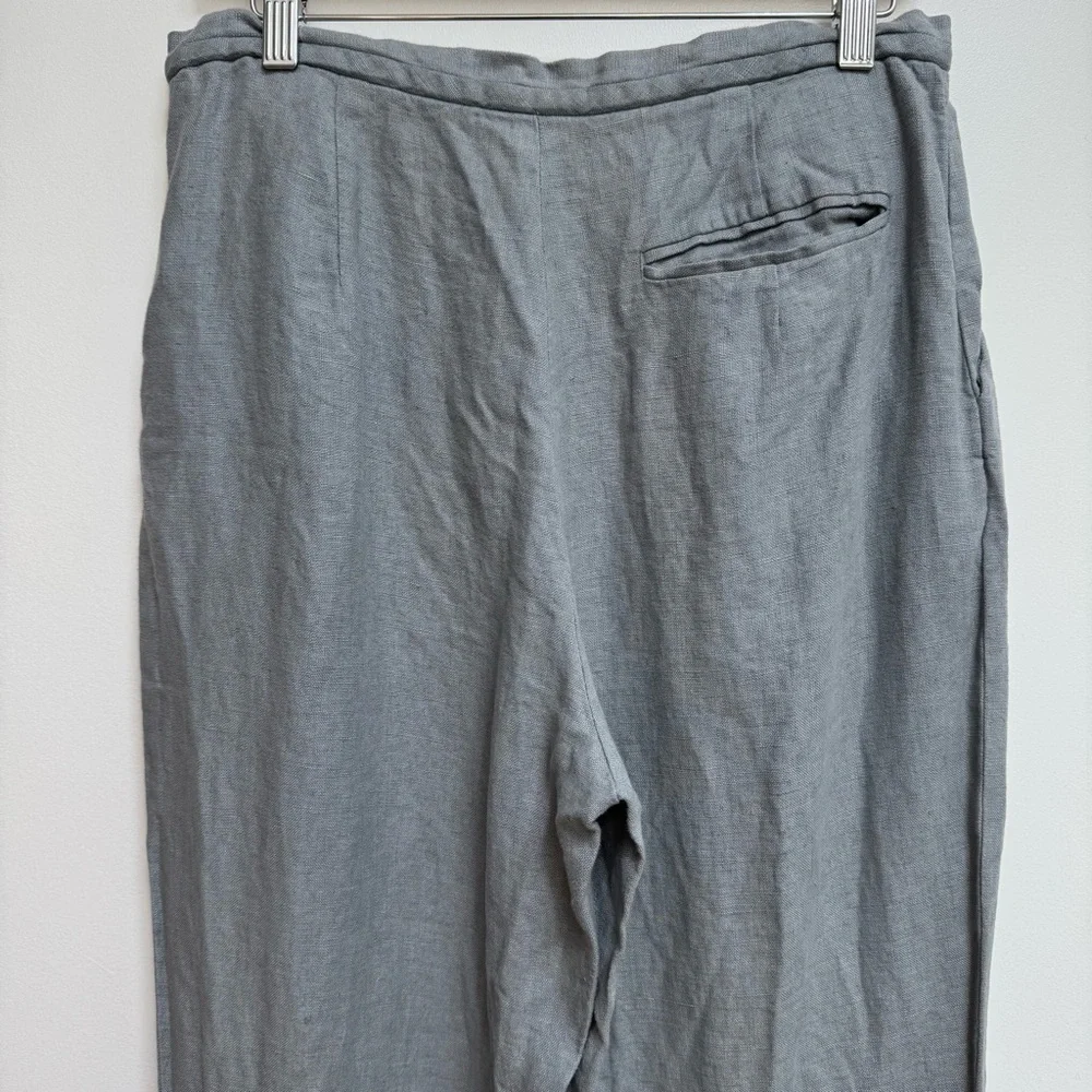 Vintage Banana Republic 100% Linen High Rise Wide Leg Pants Size 10